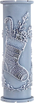 Stuffed Stocking Clay Texture Roller (4") - Christmas Set #01 - Embossing Pattern Roller for Polymer & Ceramic Clay, Pottery & Crafts