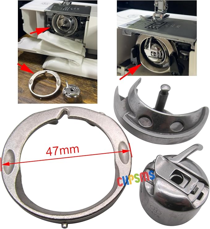 CKPSMS Brand -1SET Bobbin Case & Hook & Shuttle Race Cover #KP-19233 Compatible with/Replacement for Singer Brand 2250 2259 2263 Tradition 3116 3221 3232 Simple