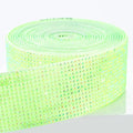 Novani Self Adhesive Rhinestone Ribbon, 1.18 Inch Wide 3 Yards 1 Roll, Light Green AB Diamond Bling Strips for DIY Crafts, Glitter Resin Rhinestones Tape for Crafting, Car Decoration