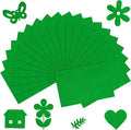 20 Pcs Green Felt Fabric Sheet 8" x 12" Assorted Color Felt Fabric Sheets for Crafts DIY Handcraft Sewing Squares Patchwork Nonwoven