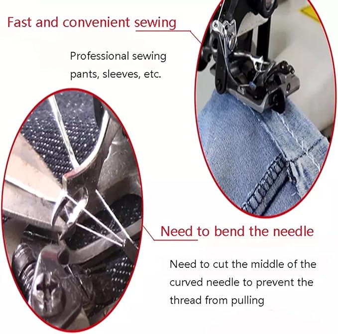 Portable Blindstitch Sewing Machin, 110V 120W Household Sewing Machine Desktop Blind Stitching Machine Direct Drive Sewing Machine Perfect for Professional & Home Use