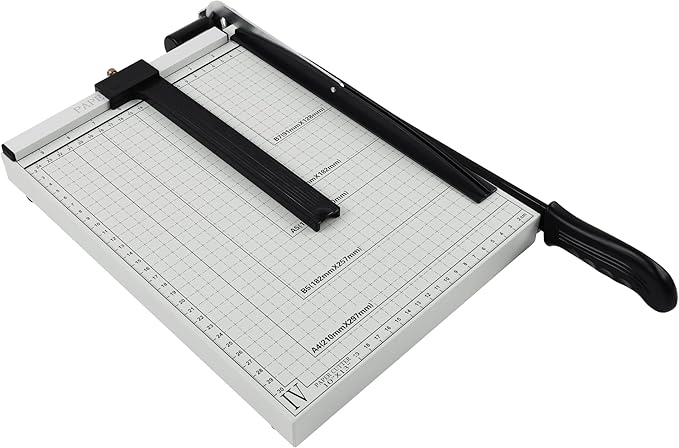 Precision Paper Cutter for A4/B5/A5/B6/B7, 10x13 inches, 70GSM Capacity, Metal Base