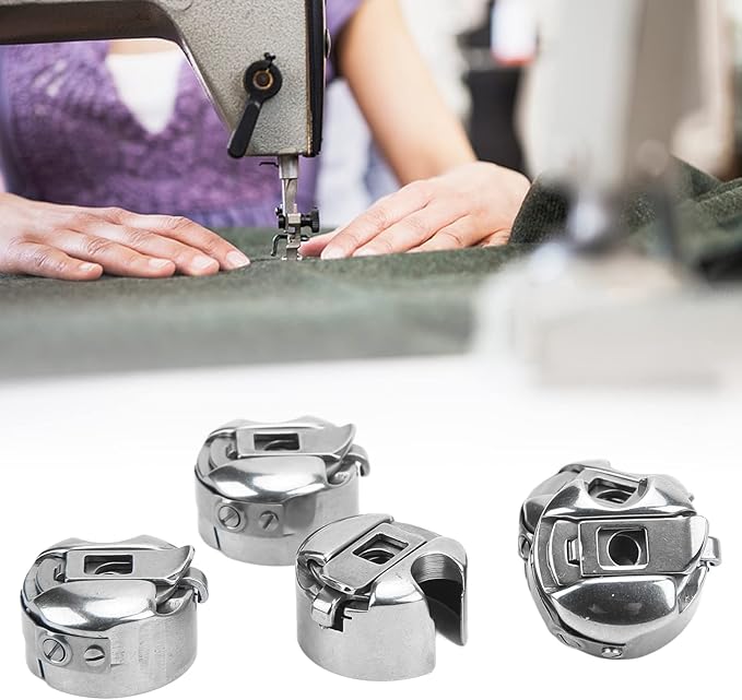 5Pcs Stainless Steel Sewing Machine Bobbin Case for Industrial Flat Car Sewing Machine