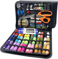 Sewing Kit for Adults, 205Pcs Professional Sewing Supplies Accessories with Tailor Scissors,Premium Sewing Supplies Set 30 Needles,Yarn Snips and More for Travel Home Beginners (205)
