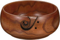 YOKIVE Wooden Yarn Bowls for Crochet Bamboo Yarn Knitting Bowl for Mother Grandma Women Lover, 6.3" x 3"