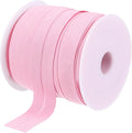 MECCANIXITY 3/4 Inch Single Fold Bias Tape Cotton Continuous Bulk Bias Tape for Sewing, Seaming Quilting Hemming Binding Crafts (Pink 25 Yards)