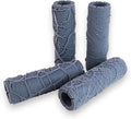 Earth & Stone 4-Pack Clay Texture Rollers (4") - Seamless Set #02 - Embossing Pattern Rollers for Polymer & Ceramic Clay, Pottery & Crafts