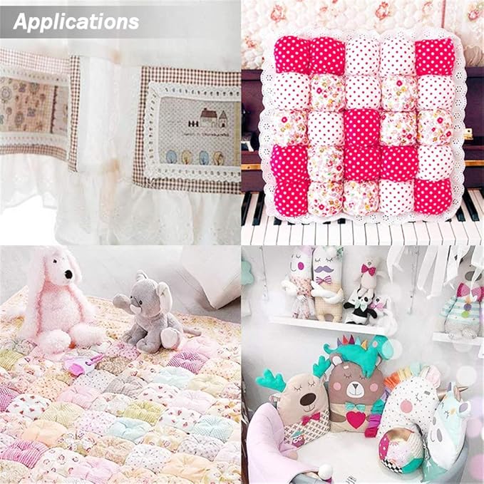 Colored Craft Felt Fabric Patchwork Cotton Sheets 50 Pieces 20 x 20cm,Assorted Color Stiff Sewing Material Squares Nonwoven Patchwork Sewing DIY Craft Polyester Patterned Felt Fabric Sheets