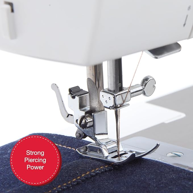 SINGER PRISMA Heavy Duty Sewing Machine With Accessory Kit | Bold Color Design, 50% More Power, 69 Stitch Applications, Full Metal Frame, High Speed, Quick Threading & Free Arm