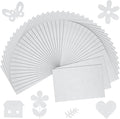 40 Pcs White Soft Felt Fabric Sheet 8" x 12" Assorted Color Felt Fabric Sheets for Crafts DIY Handcraft Sewing Squares Patchwork Nonwoven