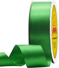 Double Face Emerald Green Satin Ribbon 1-1/2 inch X 50 Yards Polyester Emerald Green Ribbon for Gift Wrapping Very Suitable for Weddings Party Invitation Decorations and More