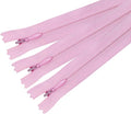 ANPURZII 3PCS #3 7 Inch Pink Invisible Zippers for Sewing Skirts, Nylon Coil Bulk Zippers for Pocket, Pillow(Pink 7" 3PCS)