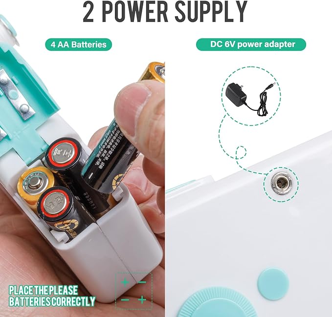 Handheld Sewing Machine CS101,Sewing Machines for Beginners,Portable Electric Mini and Samll Hand Held Sewing Machines Kit for Adults and Kids White and Green Set