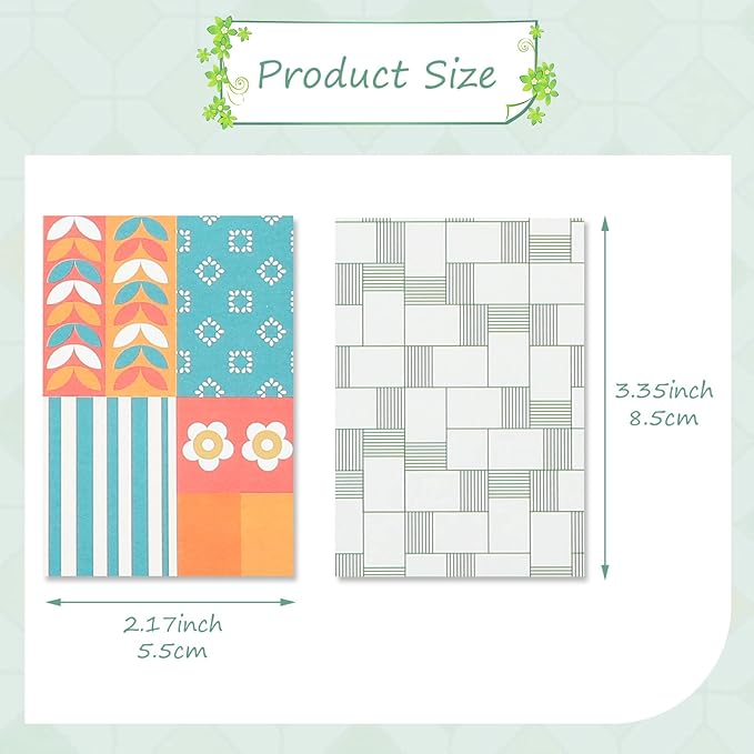 500 Sheets Vintage DIY Scrapbook Aesthetic Paper Supplies Decorative Paper Material for DIY Scrapbook Journal Photo Album Crafts(3.35 x 2.17 Inches,Stylish Style)