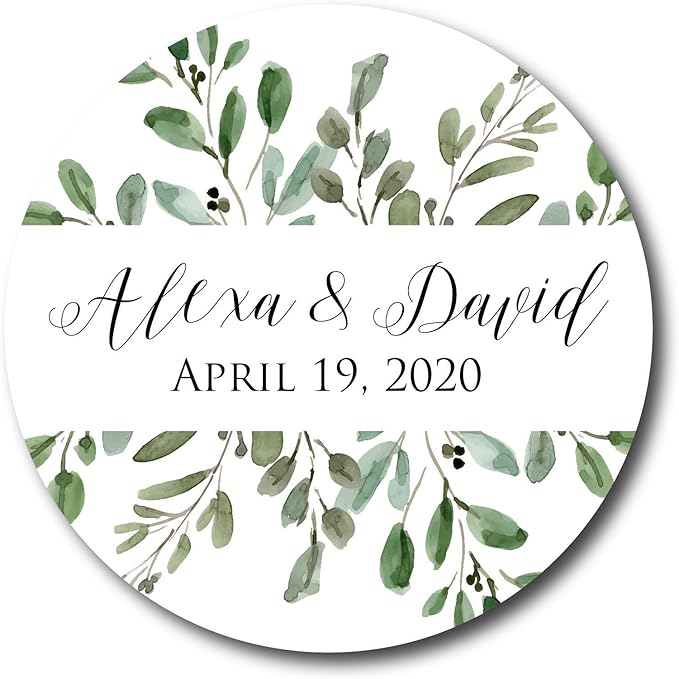Olive Branch Wedding Stickers