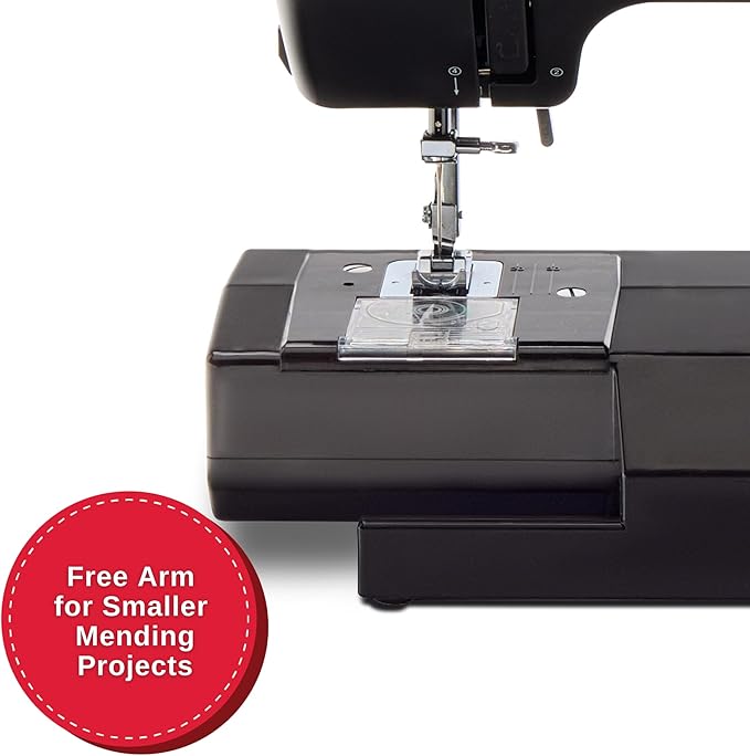 SINGER M1000 Mending Machine | Compact, Lightweight & Portable With 32 Stitch Applications & LED Light | Great for Light to Medium Weight Fabrics & Repairs - Black