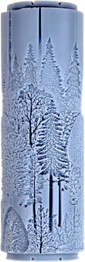 Pinewood Canopy Clay Texture Roller (4") - Seamless Meadow Set #01 - Embossing Pattern Roller for Polymer & Ceramic Clay, Pottery & Crafts