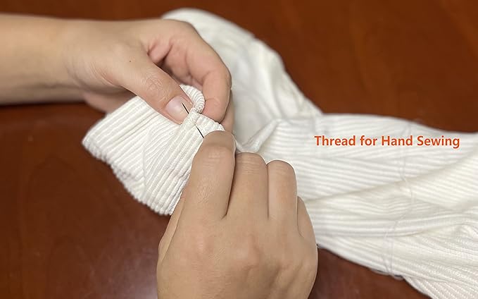 Simthread All Purpose Thread Polyester 400 Yards (6 Light Colors)