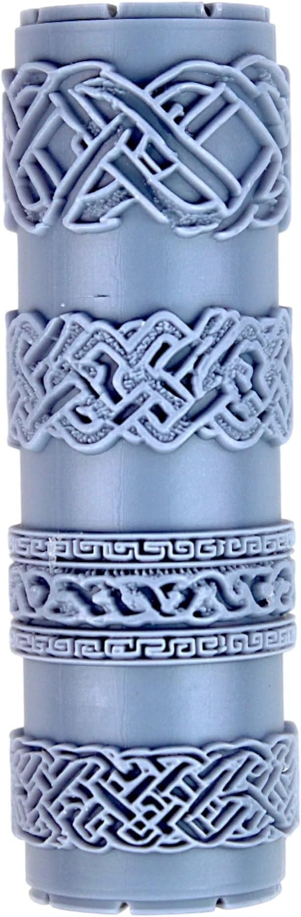 Weathered Knots Clay Texture Roller (4") - Seamless Border Set #01 - Embossing Pattern Roller for Polymer & Ceramic Clay, Pottery & Crafts