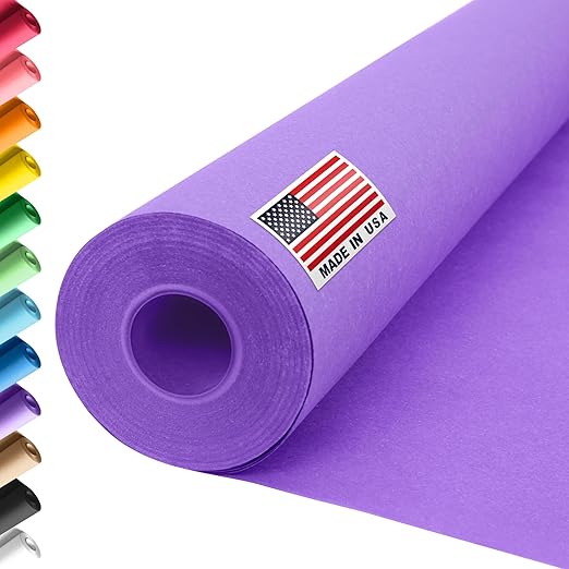 36" x 1200" (100 ft) Lilac Construction Paper Roll, (Pack of 1 Roll, Lilac Color) – Made in USA Construction Kraft Paper Roll for School Projects – Color Paper for Crafts, Art Paper for Kids