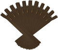 ANPURZII 10PCS #3 12 Inch Brown Invisible Zippers for Sewing Skirts, Nylon Coil Bulk Zippers for Pocket, Pillow(Brown 12" 10PCS)