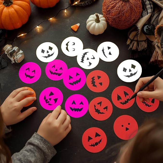 ChromaLabel 2 Inch Circle Sticker Labels, Easy to Write On Round Colored Stickers, Permanent Adhesive Labels - 500 Sticky Dots per Roll, White Stickers