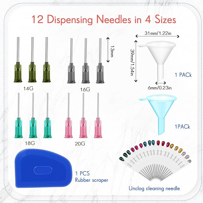 Dandat 34 Pcs Pottery Tools Supplies Ceramic Precision Applicator Slip Trailing Bottles Ceramic Precision Tips Applicator 3 Ounce Clay Tools Set Needle Tip Squeeze Bottle for Pottery Glaze (Brown)