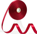 60 Yards Wine Red Ribbon 1/2 Inch, Solid Satin Ribbon for Gift Wrapping, Crafts, Flower Bouquet, Wedding, Baby Shower, Festival, Christmas, Halloween