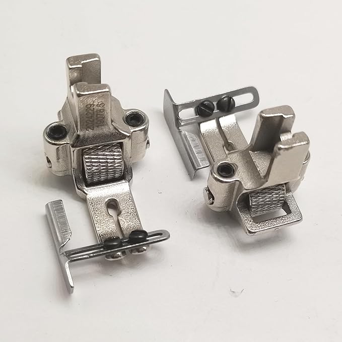 HONEYSEW Universal Roller Presser Foot Adjustable Left and Right Side Guard Foot for Flatbed Industrial Sewing Machines