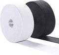 1-1/5 Inch Wide Elastic Bands Stretch High Elasticity Knit Elastic Band for Sewing Elastic By The Yard 10 Yard (5 Yard White,5 Yard Black)