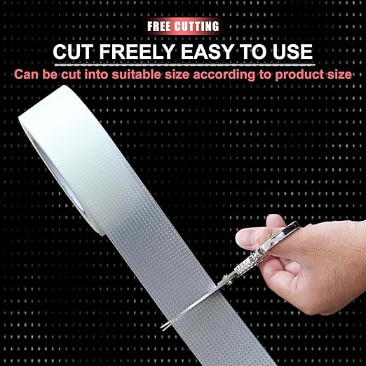 Non-Abrasive Grip Wrap Tape, 2In x 60ft, Thick Heavy Duty Tape. Tear, Peel & Slip Resistant for Max Comfort and Control, for Wrapping Tools, Home Goodsm, Hardware, Utility Items More (Clear)