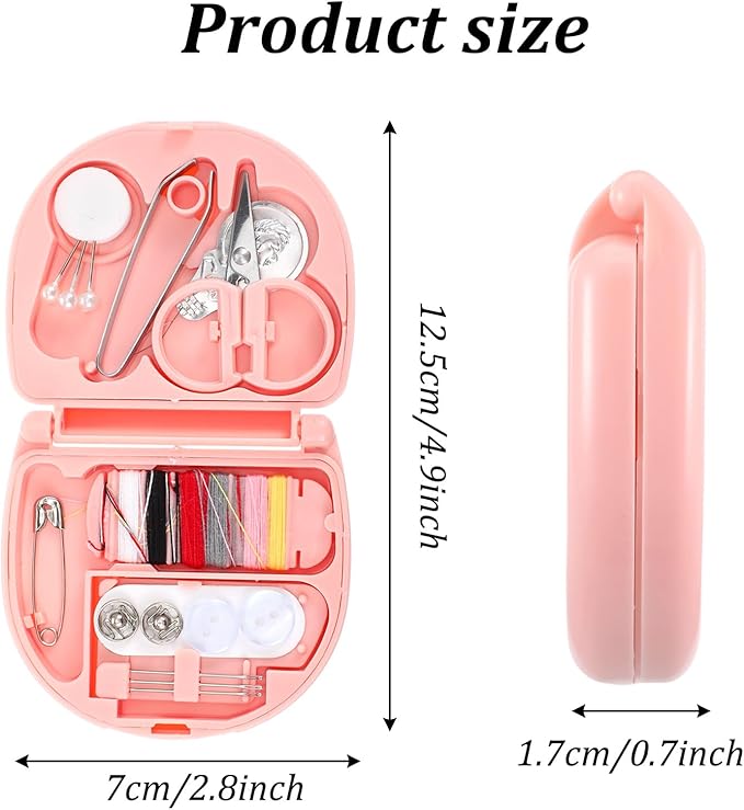 JIEYAO 50 Pcs Mini Travel Sewing Kits, Portable Small Emergency Sewing Repair Supplies with Needles Thread Scissor Buttons for Clothes Repair Home Travel Essentials