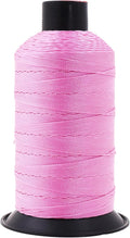 Mandala Crafts Size 277 840D T270 Bonded Nylon Thread - Pink 800 YDs Tex 270 Heavy Duty Sewing Threads for Leather, Jeans, Weaving, Outdoor Marine Upholstery