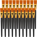 simarro 20 Pcs Flat Brush Set, 1 Inch Wide Watercolor Brushes Oil Painting Brushes, Big Paint Professional Brushes for Kids, Art Painters, Students Graffiti, Gouache, Acrylic Painting, Oil Painting