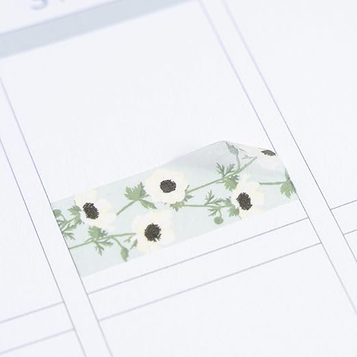 Erin Condren Washi Tape Fan, Bouquet Washi Sticker Strips Booklet, Washi Tape Sticker Collection for Adding More Fun and Functionality to Planners, Calendars, Journals and Paper Crafts