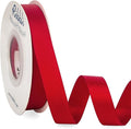 Ribbli Red Satin Ribbon 5/8 inch x Continuous 25 Yards,Double Faced Satin Use for Craft, Gift Wrapping, Christmas Ornaments, Hair Bows, Bouquet Bows