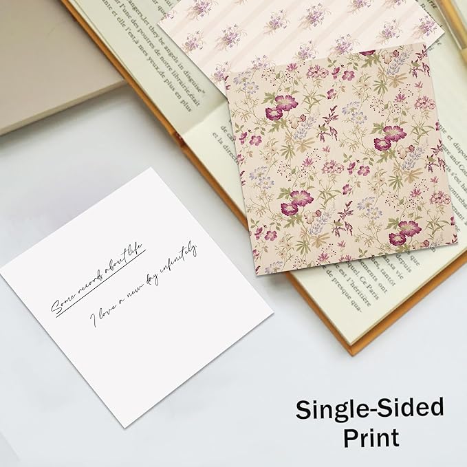 Scrapbook Paper,16 Sheets 5.8x5.8 Inch Vintage Floral Style Scrapbook Supplies,Single-Sided Vivid Origami Decoupage Paper for DIY Crafts, Card Making, Art Journaling