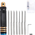 Hobby Knife Blades Set 0.1mm 0.2mm 0.4mm 0.6mm 0.8mm 1.0mm 2.0mm with Handle Hobby Building Tools Craft Set for Basic Model Building, Cutting, Repairing and Fixing