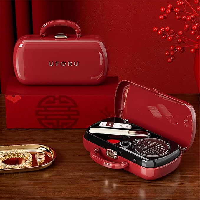 Red Sewing Project Kit, Travel Family Sewing Supplies Repair Kit Portable Small Traveler Sewing Kit Sewing Thread Accessories DIY Sewing Supplies Organizer (Red)
