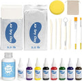 EIGTWEN 20pcs Air Dry Clay for Adults Kit, Includes Air Dry Clay and 50ml Gloss Glaze, Sculpting Tools, 8 Colors of Paint, Paintbrushes, Brushes, Sponges, A Surprise Gift for Art and Craft Enthusiasts