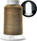 Reflective Embroidery Thread,Embroidery Machine Thread in Brown,Single Reel of 1000M(1093Y),Polyester Embroidery Thread for Embroidery