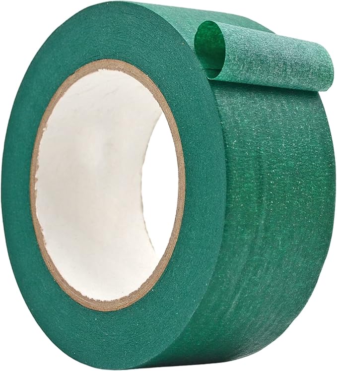 WOD MTC5 Colored Masking Tape, Green, 2 inch x 60 yds. Colorful Teacher Painters Tape for Fun DIY Art & Crafts, Lab Labeling, Writable & Classroom Decorations