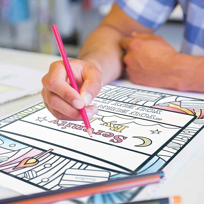 The Office TV Show-Inspired Colored Pencil Set - 12 Parody Pencils for Fans - Foil-Stamped Quotes from The Office - Funny Humor Supplies - Assorted Colors | Ideal for Collectors & Artists