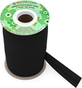 Mandala Crafts 1 Inch Single Fold Bias Tape for Sewing, Quilting, Piping, Hemming, Blanket & Quilt Binding – 40 Yards Black Fabric Seam Binding Tape