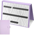 Flutesan 1 Pcs Knitting Pattern Holder Fold up Cross Stitch Knitting Chart Keeper with 4 Pcs Replacement Magnets Magnetic Cross Stitch Accessories and Supplies for Crochet, 13.2 x 9 Inch, Purple