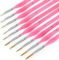 Miniature Paint Brushes, 10PC Fine Detail Paint Brush Set, Small Painting Brushes for Art, Crafts, Acrylic, Watercolor, Oil, Model, Face, Paint by Number, Figurine(Pink)