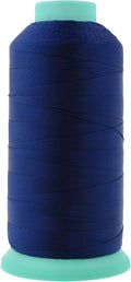 Mandala Crafts Size 92 280D T90 Bonded Nylon Thread - Dark Blue 1100 YDs Tex 90 Heavy Duty Sewing Threads for Leather, Jeans, Weaving, Outdoor Marine Upholstery
