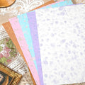 Decorative Wrinkled with Metallic Flecks, Grey and Black Tones, Art Paper Set (embossed paper)