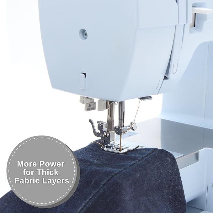 SINGER Heavy Duty 4423 Meltwater Blue High Speed Sewing Machine with Accessory Kit | Strong Motor With Enhanced Piercing Power, 97 Stitch Applications, Full Metal frame, 1-step Buttonhole & LED Light