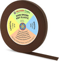 Mandala Crafts Wide 3/8 Inch Dark Brown Elastic Bands Spool for Pants Waistbands Sewing and DIY Crafts, 71 YD Stretchy Flat Fabric Strap Knit Elastic Band for Wig